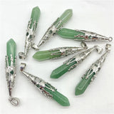 Amethyst Pendulum Quartz Crystal Pendant 20Pcs