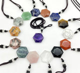 Gem Stone Quartz Crystal Fluorite Aventurine Star of David Pendant Charms
