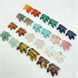 Gem Stone Quartz Crystal Turquoise Pendant Charms For DIY Jewelry Making