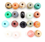 Gem Stone Quartz Tiger Eye Opal Charm Pendants for DIY Jewelry Necklace 8PCS