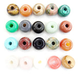 Gem Stone Quartz Tiger Eye Opal Charm Pendants for DIY Jewelry Necklace 8PCS