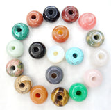 Gem Stone Quartz Tiger Eye Opal Charm Pendants for DIY Jewelry Necklace 8PCS