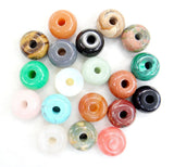 Gem Stone Quartz Tiger Eye Opal Charm Pendants for DIY Jewelry Necklace 8PCS