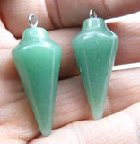 Quartz Crystal Pendulum Pendant DIY Jewelry 10Pcs