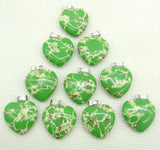 Quartz Crystal Aventurine Heart Pendants DIY Jewelry Making Necklace Accessories