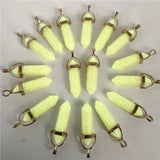 Quartz Multicolored Crystal Pendulum Pendants 24Pcs