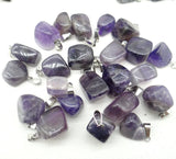 Irregular Shape Gem Stone Pendants 10Pcs