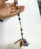 7 Chakras Quartz Crystal Tassel Pendant for Healing Reiki