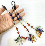 7 Chakras Quartz Crystal Tassel Pendant for Healing Reiki