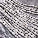 Tiger Eye Opal Beads Faceted Rice Shape Crystal Agates Loose Beads