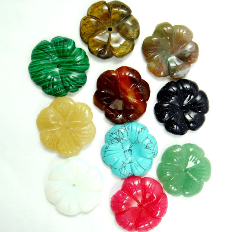Gem Stone Turquoise Quartz Crystal Pendant for Necklace Making DIY Jewelry