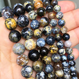 Yellow Ocean Agates Round Beads 6 8 10mm