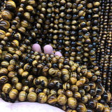 Yellow Tiger Eye Round Loose Beads 4-16MM for DIY Jewelry Making