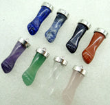 GemStone Quartz Crystal Carved Fist Pendant Reiki Jewelry 8Pcs