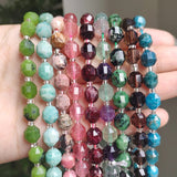 Natural Apatite Garnet Amazonite Beads 7.5''