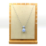 Gemstone Perfume Bottle Pendant Amazonite Amethysts Diffuser Crystal Vial