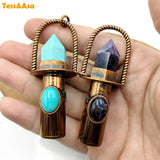 Health Crystal Quartz Roller Massager Perfume Bottle