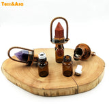 Health Crystal Quartz Roller Massager Perfume Bottle