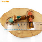 Health Crystal Quartz Roller Massager Perfume Bottle