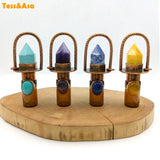Health Crystal Quartz Roller Massager Perfume Bottle