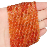 Faceted Red Agates Loose Spacer Beads 2mm