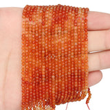 Faceted Red Agates Loose Spacer Beads 2mm