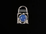 Natural Gemstone Crystal 10mm Lock Reiki Chakra Pendant Charms Silver Plated