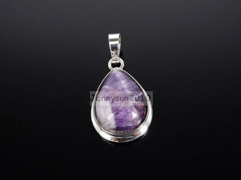 Natural Crystal Teardrop Charms 10Pcs/Pack