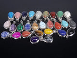 Natural Crystal Teardrop Charms 10Pcs/Pack
