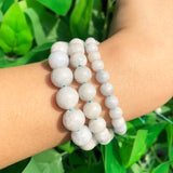 Gemstone Light Anhydrite Celestine Round Beads 6 8 10mm