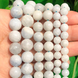 Gemstone Light Anhydrite Celestine Round Beads 6 8 10mm