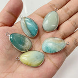 Natural Amethyst Quartz Lapis Pendant DIY Necklace Gift