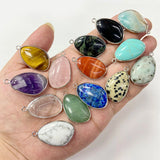 Natural Amethyst Quartz Lapis Pendant DIY Necklace Gift