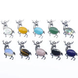 Animal Pendant Necklace Natural Gemstone Christmas Jewelry Gift