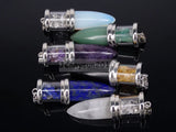 Natural Gems Stone Reiki Chakra Charm Pendant 5Pcs/Pack
