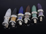 Natural Gems Stone Reiki Chakra Charm Pendant 5Pcs/Pack