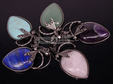 Dragonfly Reiki Chakra Pendant Charms 5Pcs/Pack