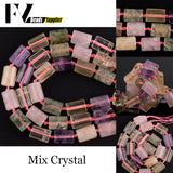Natural Gemstone Mix Crystal Beads 11*15mm Spacer Loose Beads 15''