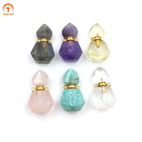 Gemstone Perfume Bottle Pendant for Women Necklace DIY Making