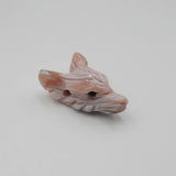 Agate Carved Wolf Head Pendant Necklace Bead 24x19x10mm