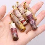 Chrysolite Perfume Essential Oil Bottle Pendant Necklace