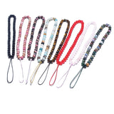 Gemstone Beaded Phone Charm Cell Phone Lanyard Wrist Strap