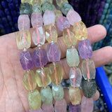 Natural Gemstone Beads Prehnite Amethyst Tourmaline Lapis Lazuli Amazonite