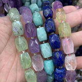 Natural Gemstone Beads Prehnite Amethyst Tourmaline Lapis Lazuli Amazonite