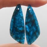 Apatite Crystal Woman Diy Earrings Gemstone Jewelry 38x14x4mm