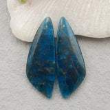 Apatite Crystal Woman Diy Earrings Gemstone Jewelry 38x14x4mm