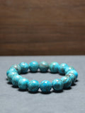 Magnesite Turquoise Bracelet 12MM Round Beads Healing Gemstone