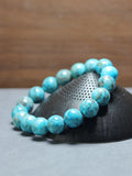 Magnesite Turquoise Bracelet 12MM Round Beads Healing Gemstone