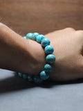 Magnesite Turquoise Bracelet 12MM Round Beads Healing Gemstone