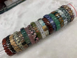 Fluorite Rhodonite Amazonite Sodalite Tiger Eye Bracelet